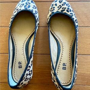 Leopard print flats